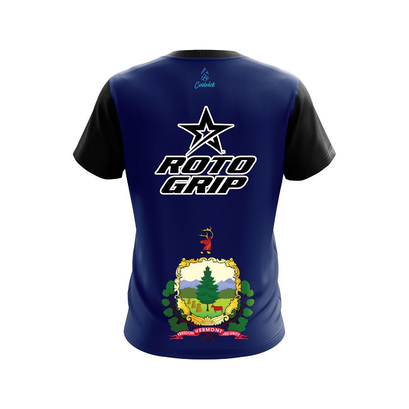 Roto Grip Vermont flag CoolWick Bowling Jersey - Image 2