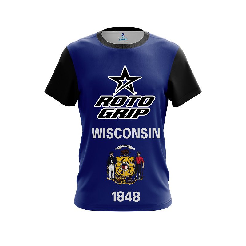 Roto Grip Wisconsin flag CoolWick Bowling Jersey