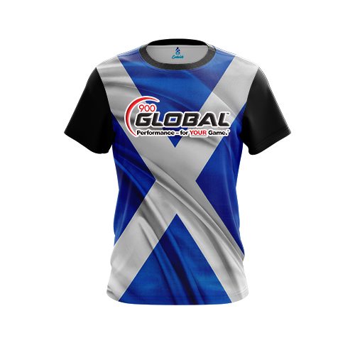 900 Global Scottish Flag CoolWick Bowling Jersey