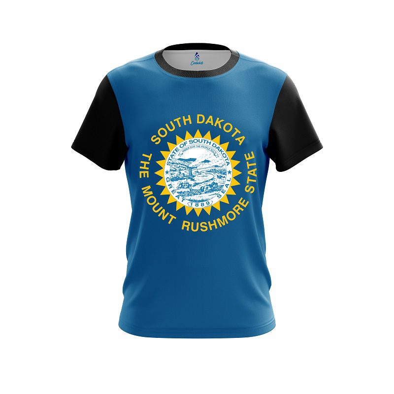Plain South Dakota Flag CoolWick Bowling Jersey