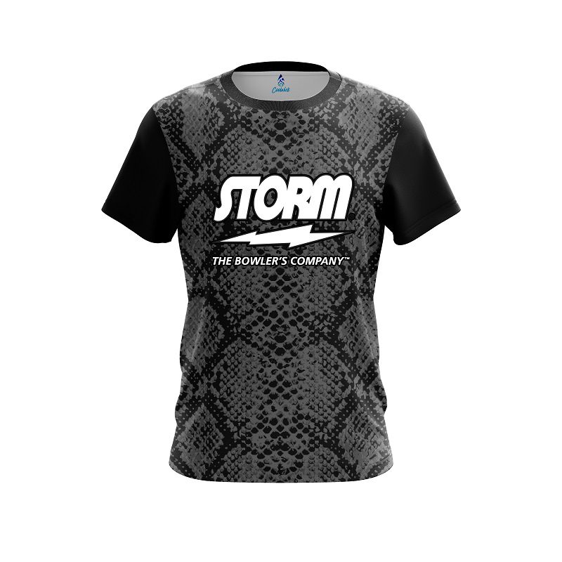 Storm Snake Skin Black CoolWick Bowling Jersey