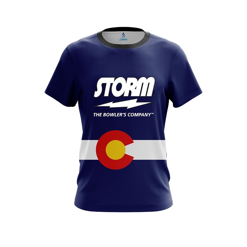 Storm Colorado Flag CoolWick Bowling Jersey