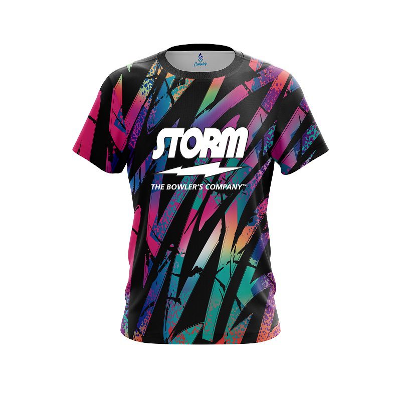Storm Colorful Art CoolWick Bowling Jersey