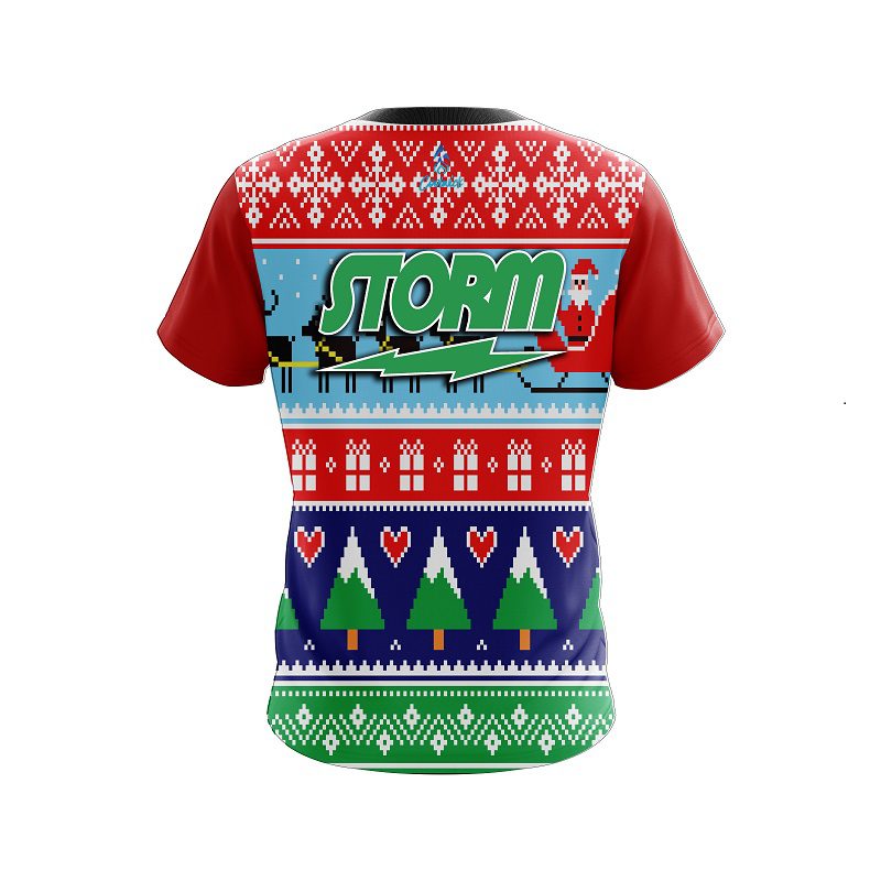 Storm Dirty Santa Red CoolWick Bowling Jersey - Image 2