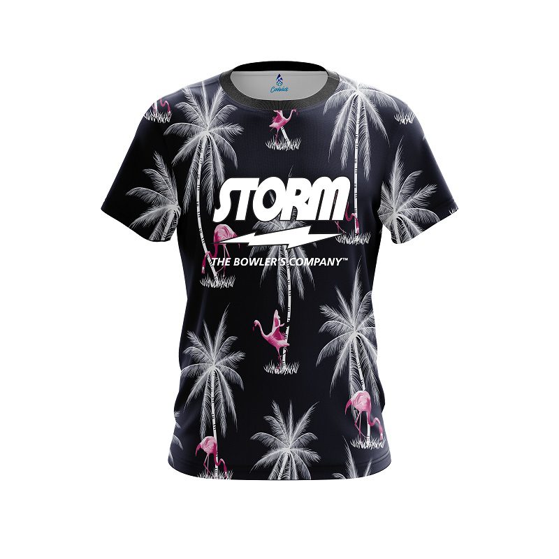 Storm Flamingo Palms CoolWick Bowling Jersey