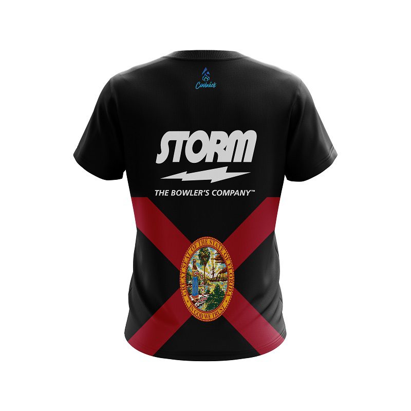 Storm Florida Flag CoolWick Bowling Jersey - Image 2