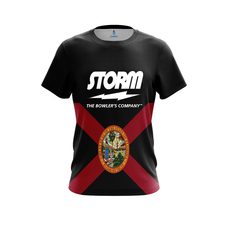 Storm Florida Flag CoolWick Bowling Jersey