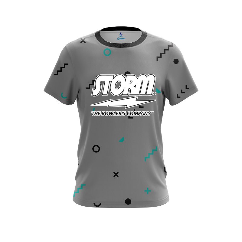 Storm Hipster Grey CoolWick Bowling Jersey