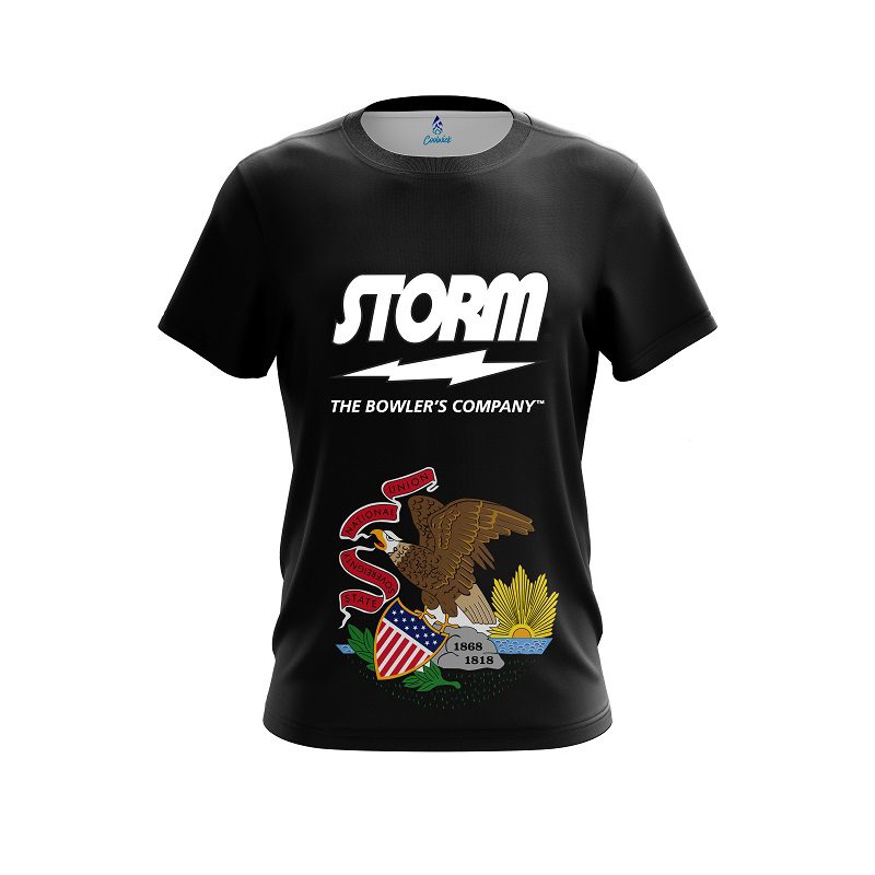 Storm Illinois Flag CoolWick Bowling Jersey
