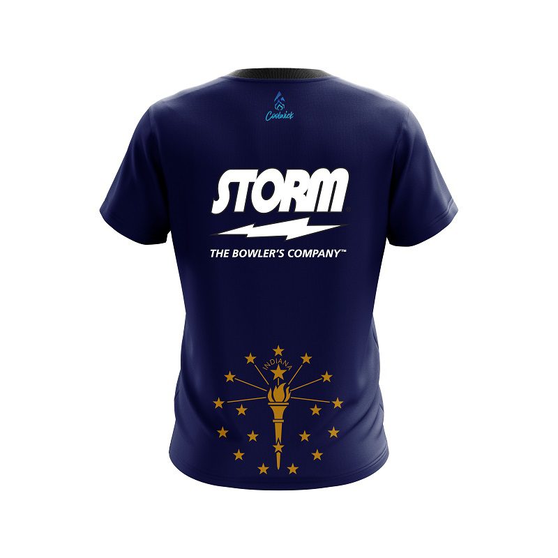 Storm Indiana Flag CoolWick Bowling Jersey - Image 2
