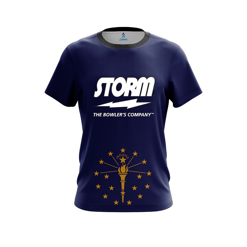 Storm Indiana Flag CoolWick Bowling Jersey