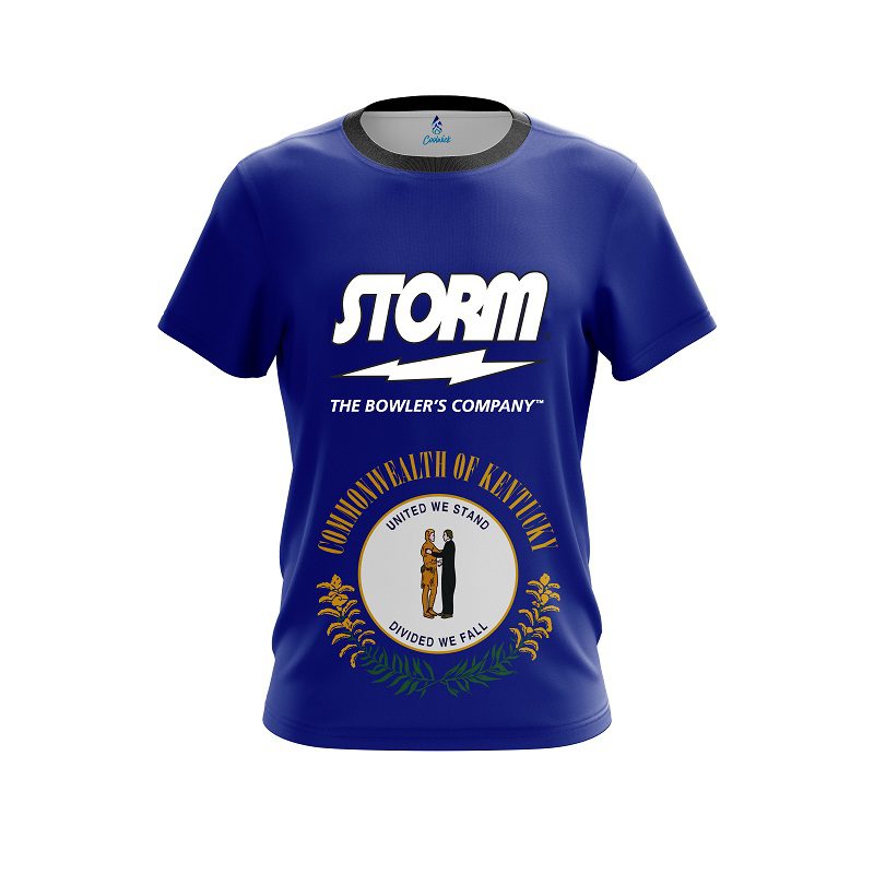 Storm Kentucky Flag CoolWick Bowling Jersey