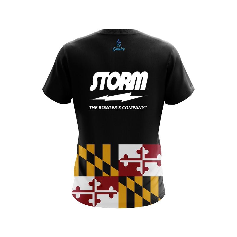 Storm Maryland Flag CoolWick Bowling Jersey - Image 2