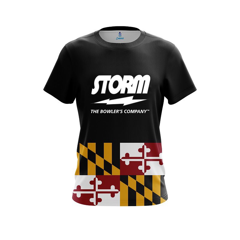 Storm Maryland Flag CoolWick Bowling Jersey