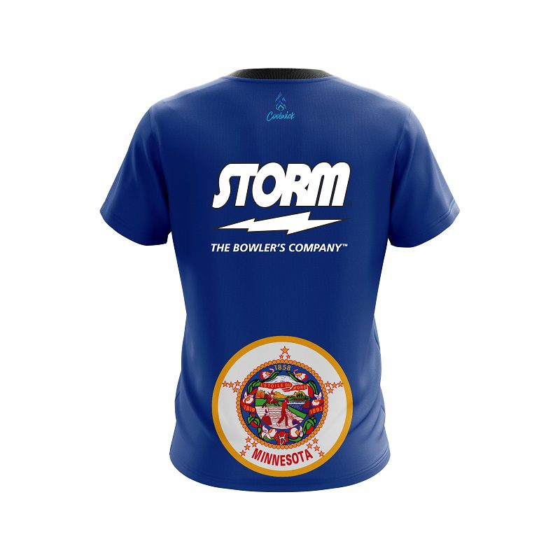 Storm Minnesota Flag CoolWick Bowling Jersey - Image 2