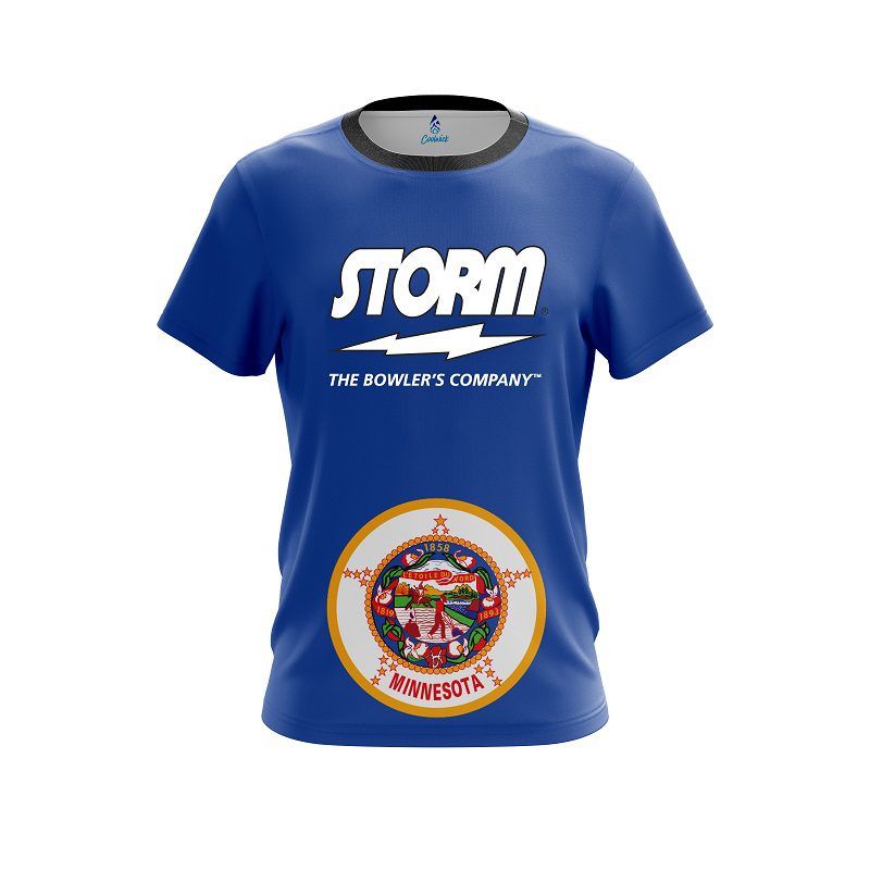 Storm Minnesota Flag CoolWick Bowling Jersey