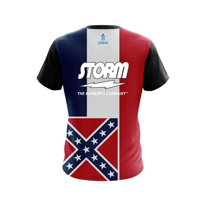 Storm Mississippi Flag CoolWick Bowling Jersey - Image 2