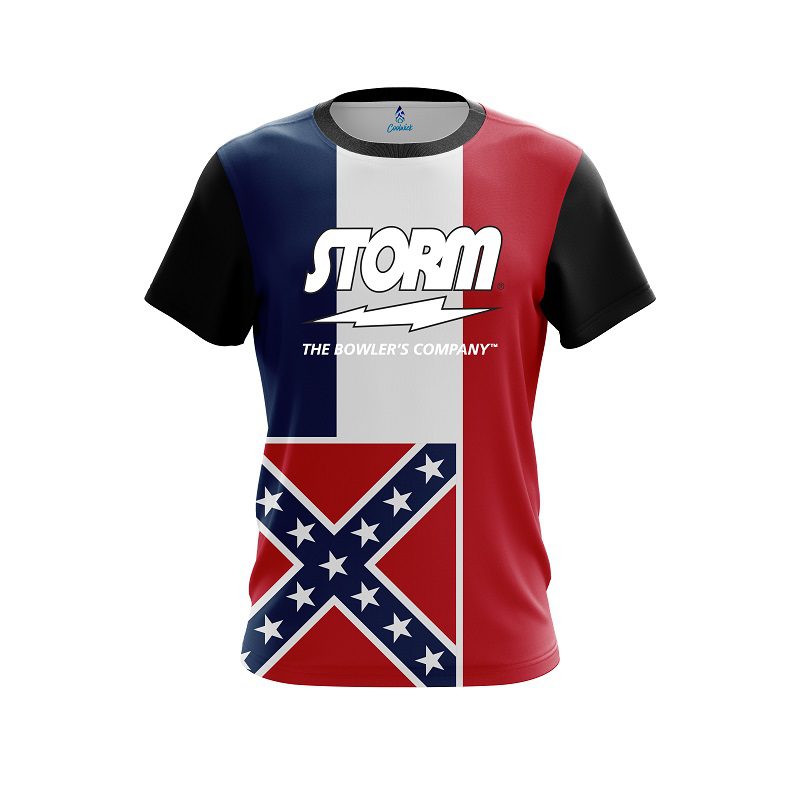Storm Mississippi Flag CoolWick Bowling Jersey