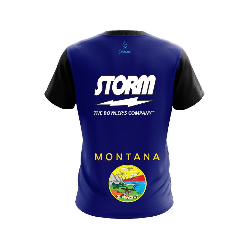 Storm Montana Flag CoolWick Bowling Jersey - Image 2