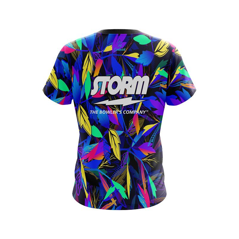 Storm Neon Leafs CoolWick Bowling Jersey - Image 2