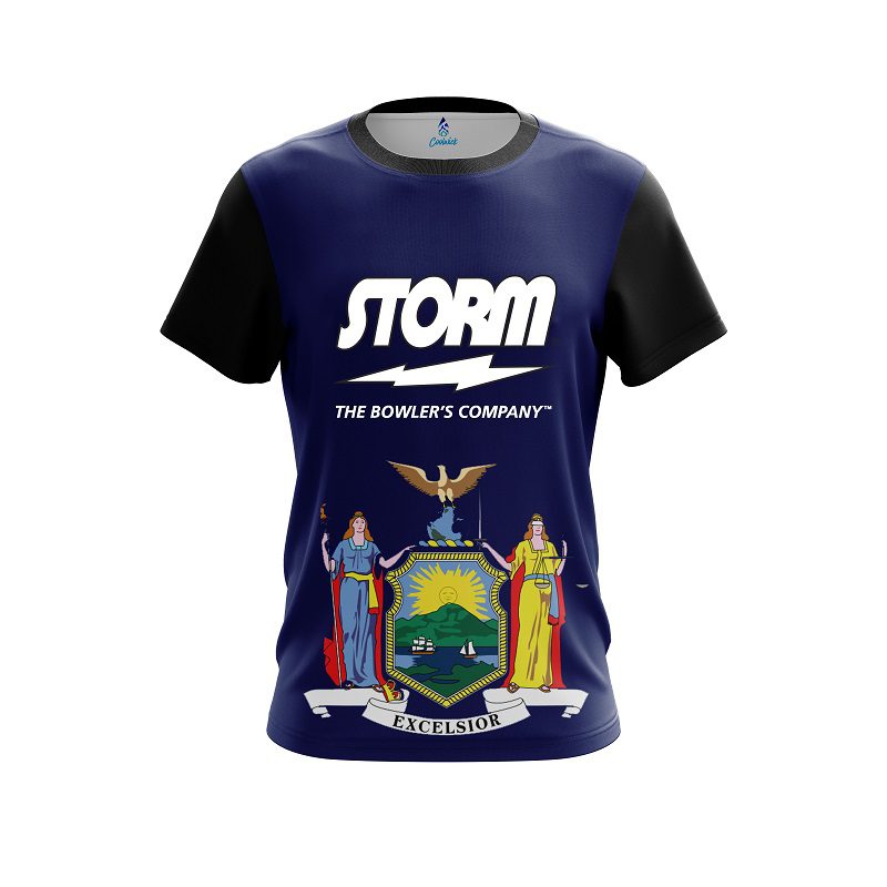 Storm New York Flag CoolWick Bowling Jersey