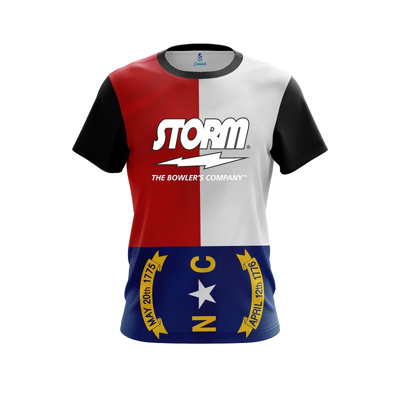 Storm North Carolina Flag CoolWick Bowling Jersey