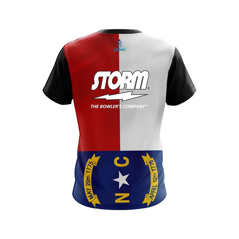 Storm North Carolina Flag CoolWick Bowling Jersey - Image 2