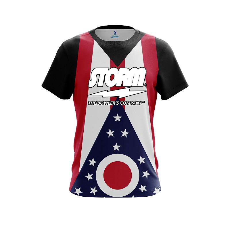 Storm Ohio Flag CoolWick Bowling Jersey