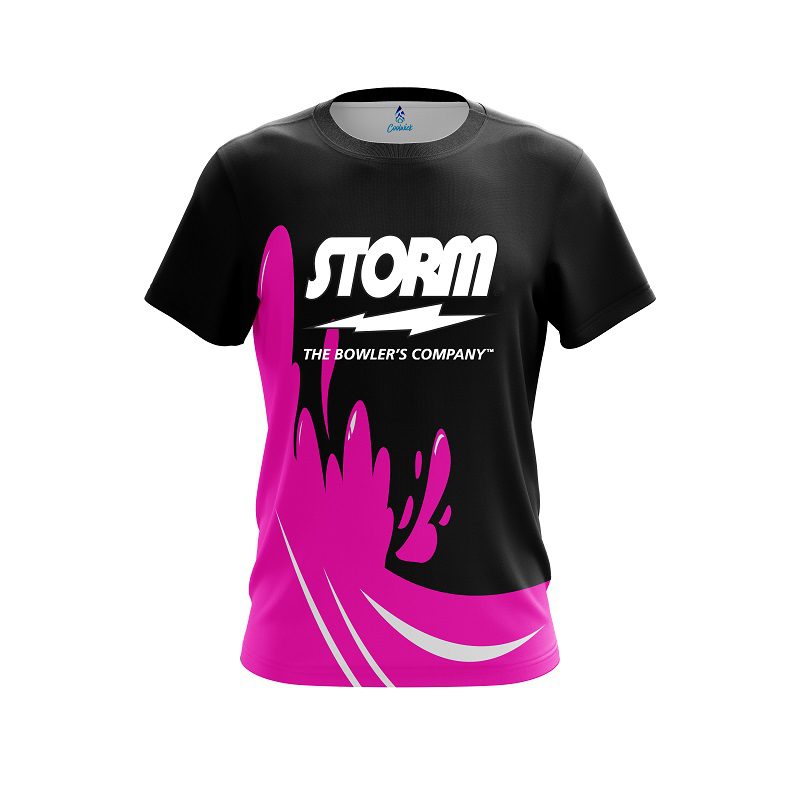 Storm Pink Splash CoolWick Bowling Jersey
