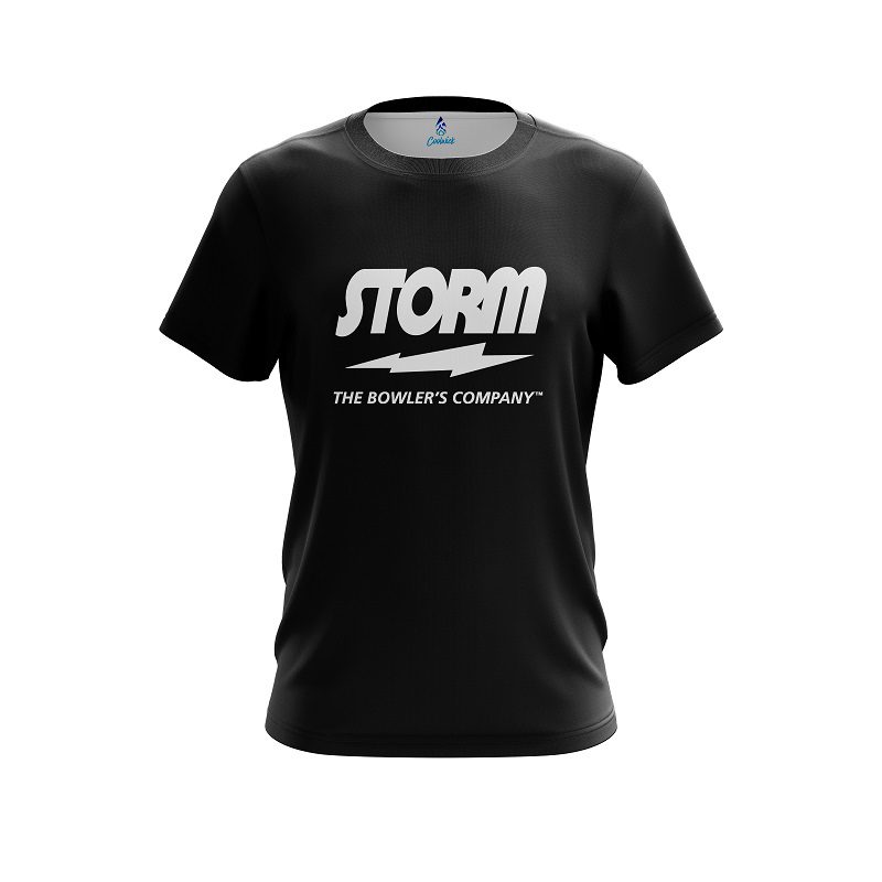Storm Plain Black CoolWick Bowling Jersey