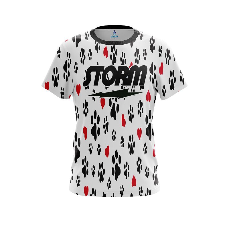 Storm Puppy Love White CoolWick Bowling Jersey