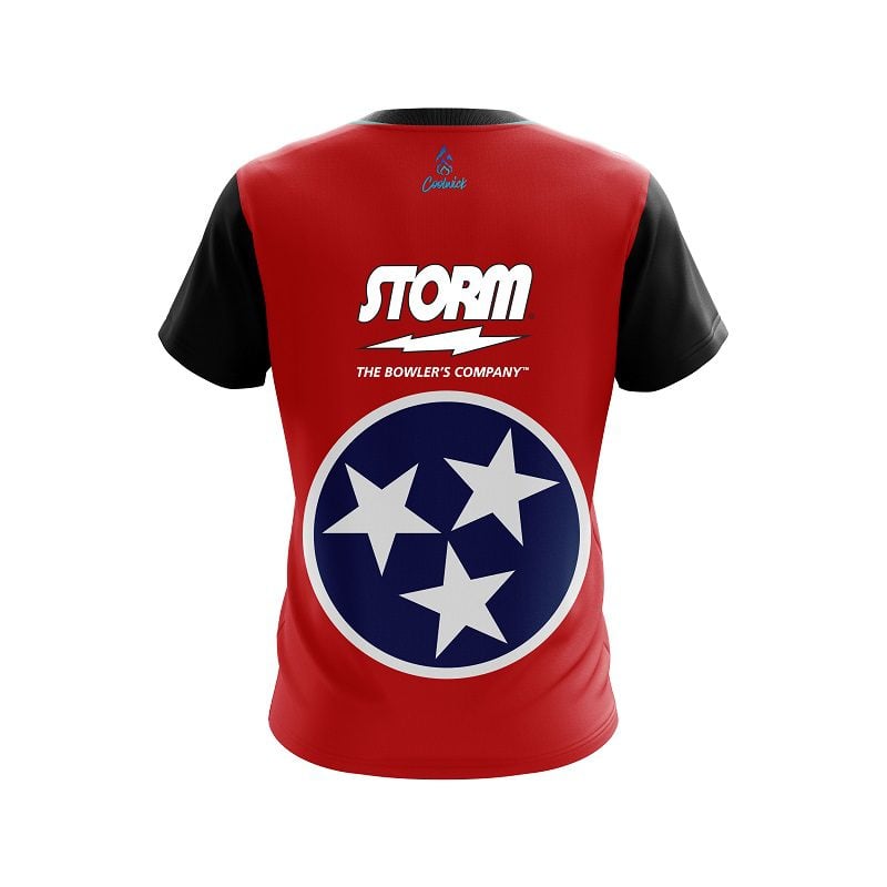 Storm Tennessee Flag CoolWick Bowling Jersey - Image 2