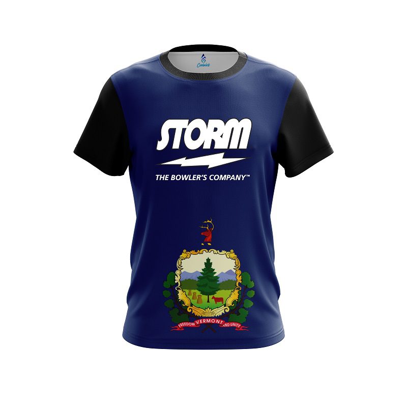 Storm Vermont Flag CoolWick Bowling Jersey