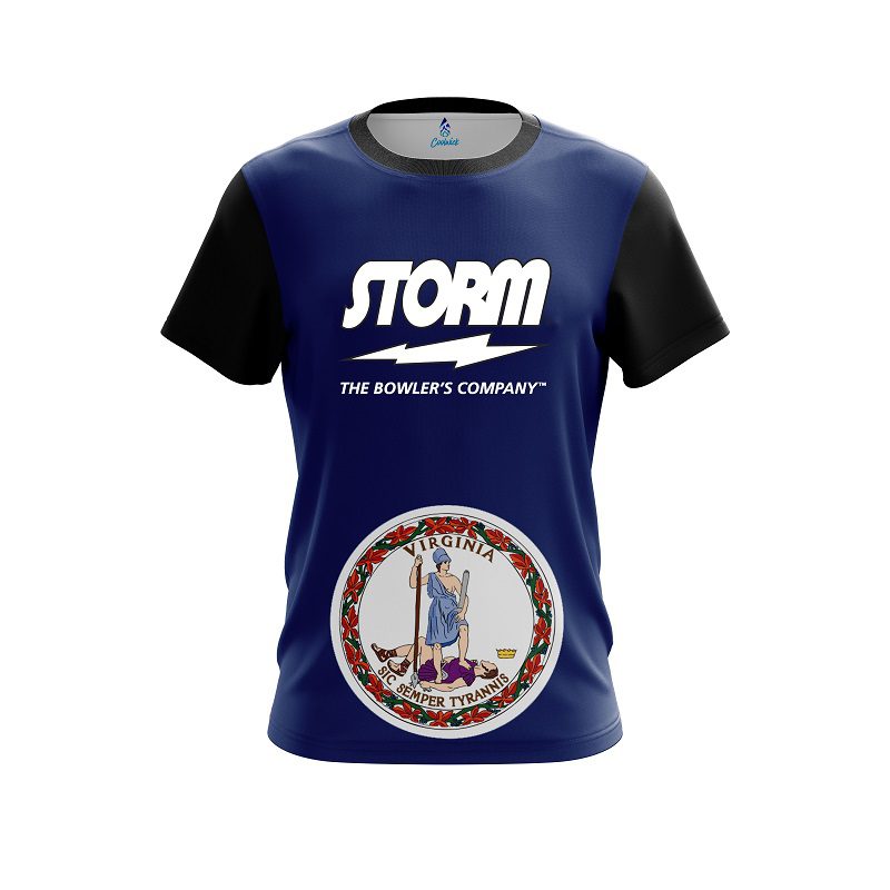 Storm Virginia Flag CoolWick Bowling Jersey