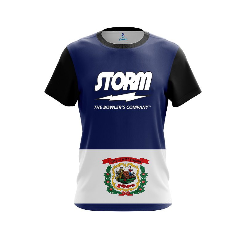 Storm West Virginia Flag CoolWick Bowling Jersey
