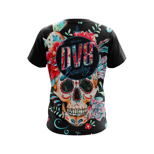 DV8 Sugar Skull CoolWick Bowling Jersey - Image 2