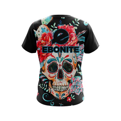 Ebonite Sugar Skull CoolWick Bowling Jersey - Image 2