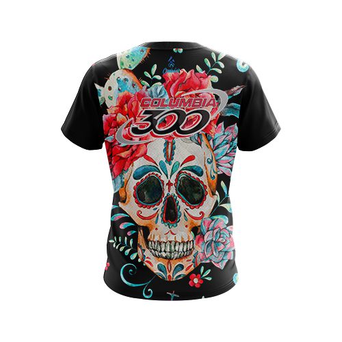 Columbia 300 Sugar Skull CoolWick Bowling Jersey - Image 2