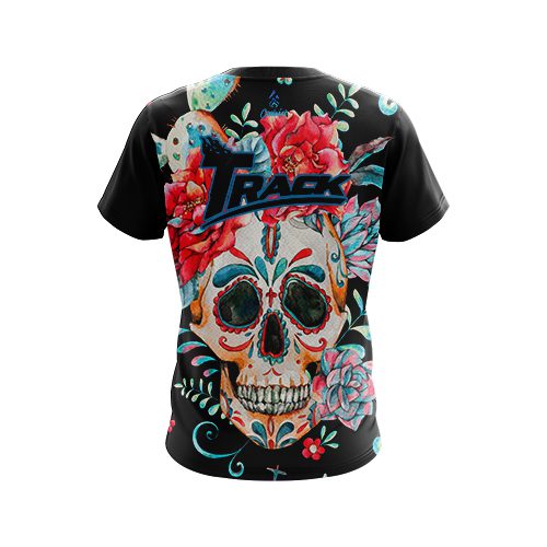 Track Sugar Skull CoolWick Bowling Jersey - Image 2