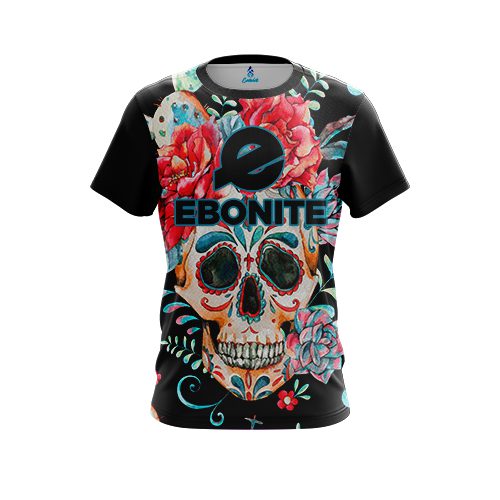 Ebonite Sugar Skull CoolWick Bowling Jersey