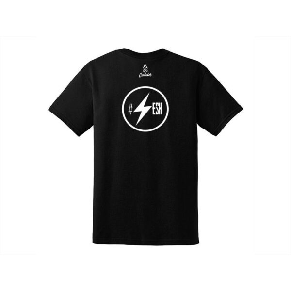 Jason Sterner #Sesh Men's CoolWick 50/50 Bowling T-Shirt Black White - Image 2