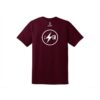 Jason Sterner #Sesh Men's CoolWick 50/50 Bowling T-Shirt Maroon White - Image 2