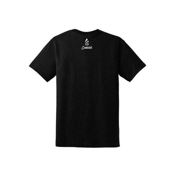 Matt Ogle Men's CoolWick 50/50 Bowling T-Shirt Black White - Image 2