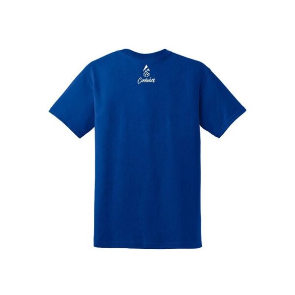 Kennon McFalls StrikeBros CoolWick Bowling 50/50 T-Shirt Blue White - Image 2