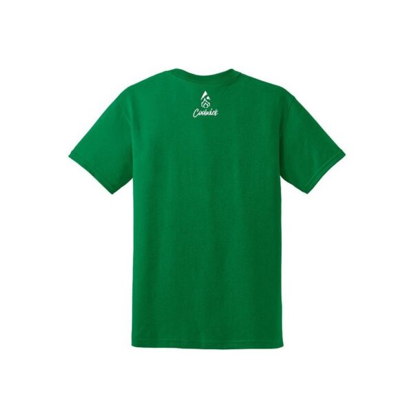 Matt Ogle Men's CoolWick 50/50 Bowling T-Shirt Green White - Image 2