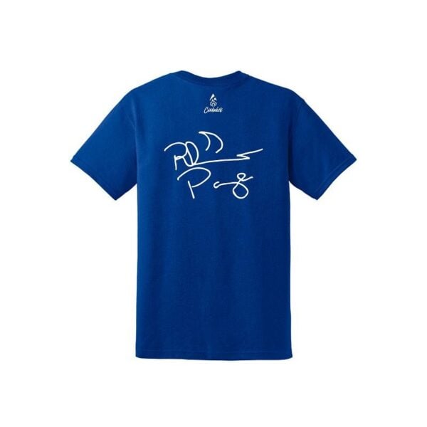 Rhino Page Men's CoolWick 50/50 Bowling T-Shirt Blue - Image 2