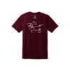 Rhino Page Men's CoolWick 50/50 Bowling T-Shirt Maroon - Image 2