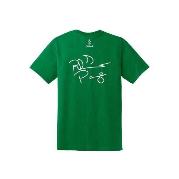 Rhino Page Men's CoolWick 50/50 Bowling T-Shirt Kelly Green - Image 2