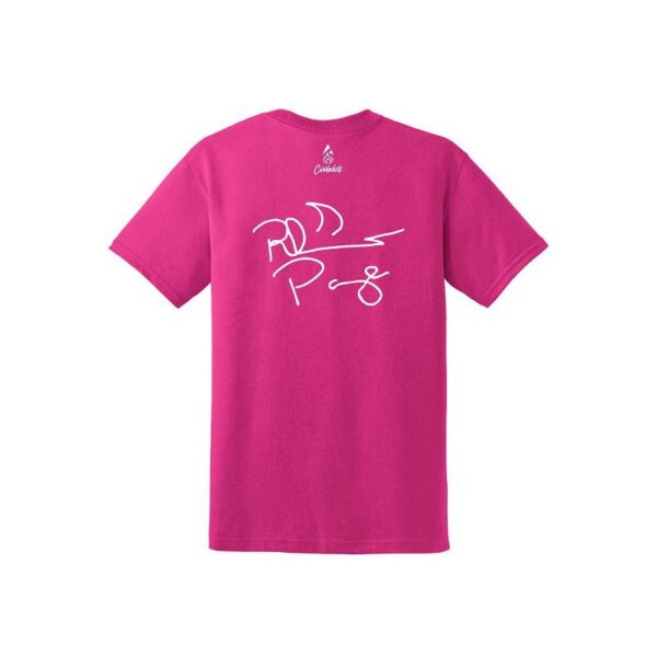 Rhino Page Men's CoolWick 50/50 Bowling T-Shirt Pink - Image 2