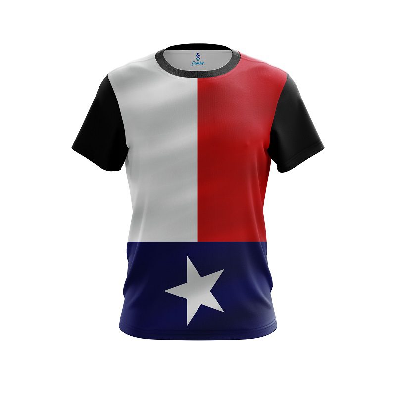 Texas Flag CoolWick Bowling Jersey